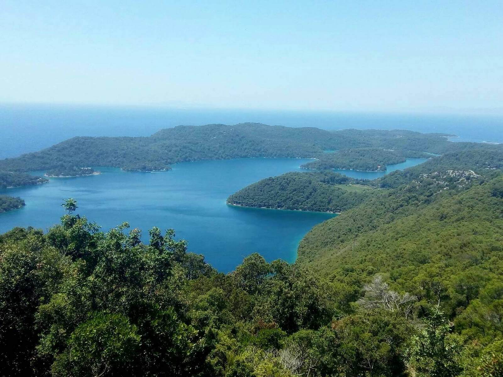 Foto: Blick ber die Salzseen im Inneren der Insel Mljet - Lupe Reisen