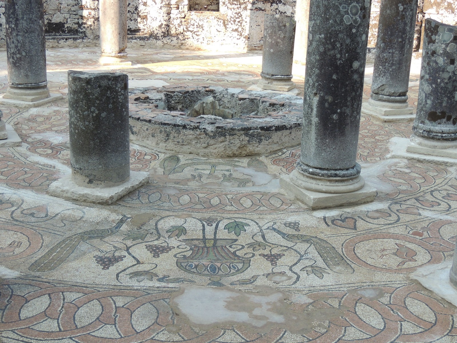 Mosaiken am Taufbecken aus dem 5. Jh. - Lupe Reisen