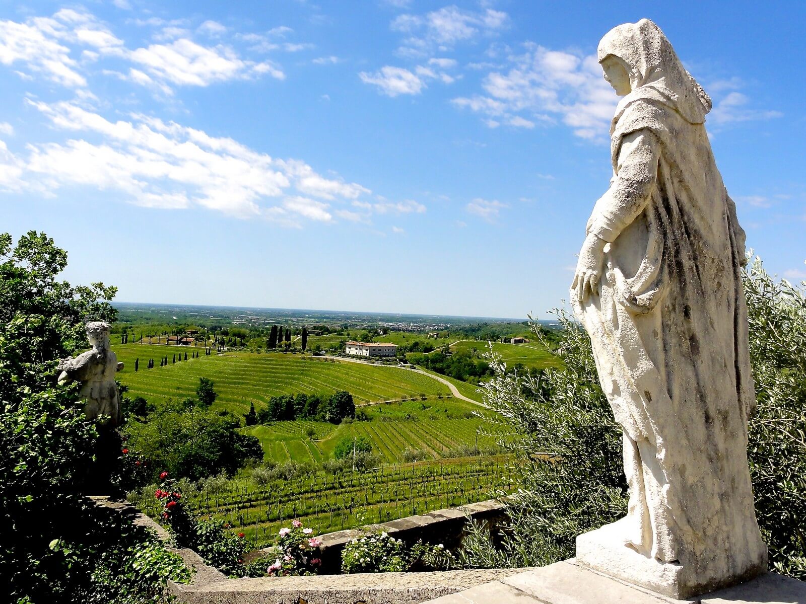 Foto: Madonna-Statue in den Weinbergen des Friaul - Lupe Reisen